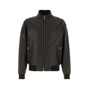 Moorer Men Dark Brown Leather Carasco Jacket